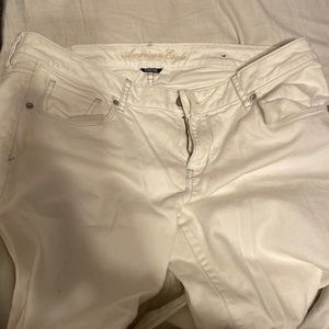 white american eagle skinny jeans